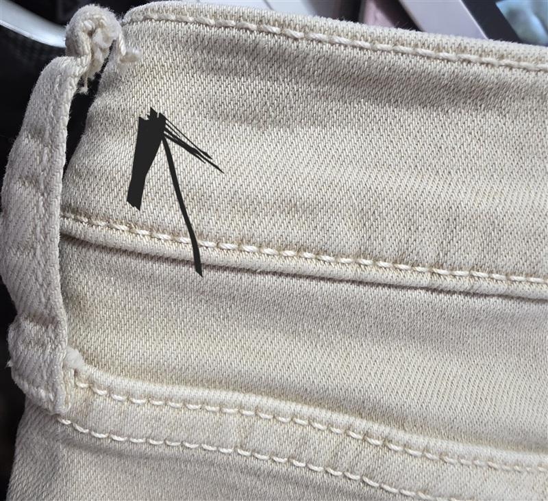NWTD FREE PEOPLE 25 High Rise Busted Distressed Khaki Skinny Jeans 136183