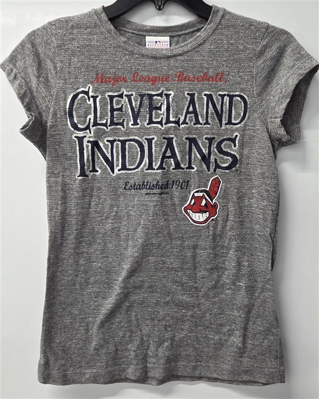 NWOT Campus Lifestyle S MLB Cleveland Indians Women Baseball T Shirt 136186