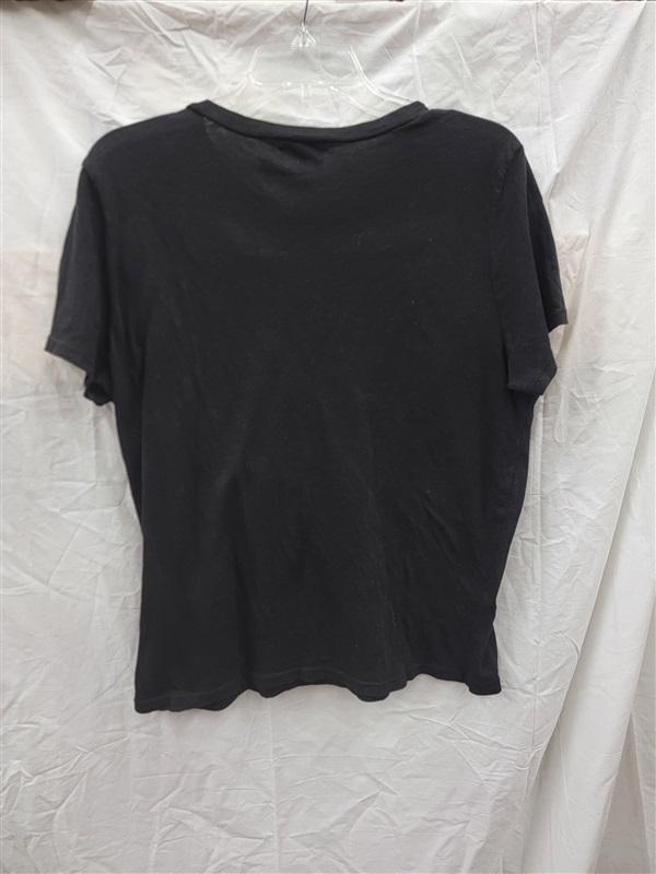 NWOT Michael Stars Small Colleen Ringer Tee T Shirt Black 136187