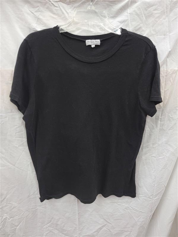 NWOT Michael Stars Small Colleen Ringer Tee T Shirt Black 136187