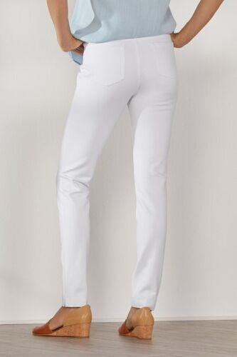 PO Soft Surroundings XS Super Sleek White Pull On BooT Cut Pants 136191