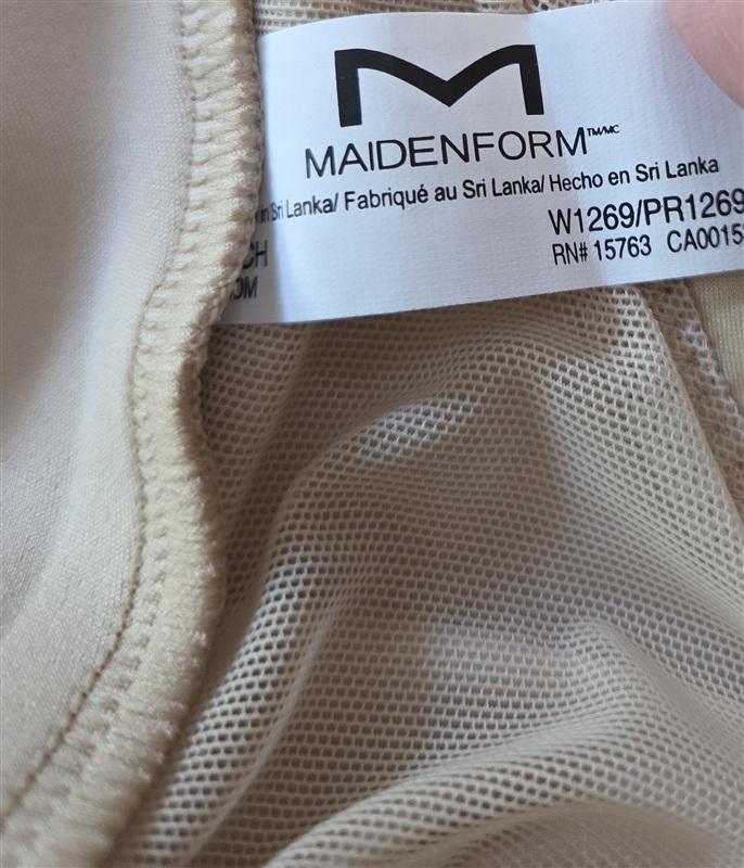 NWT Maidenform S WYOB Full Slip With Lace W1269 Beige 136195