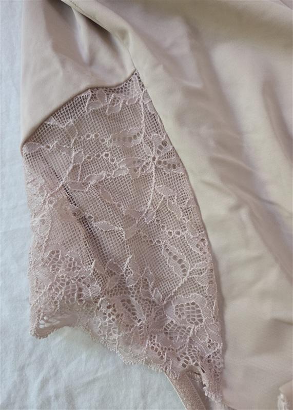 NWOT Naomi Nicole XL Little Lace a Lot of Shape Hi-Waist Brief 7355 Beige 136197