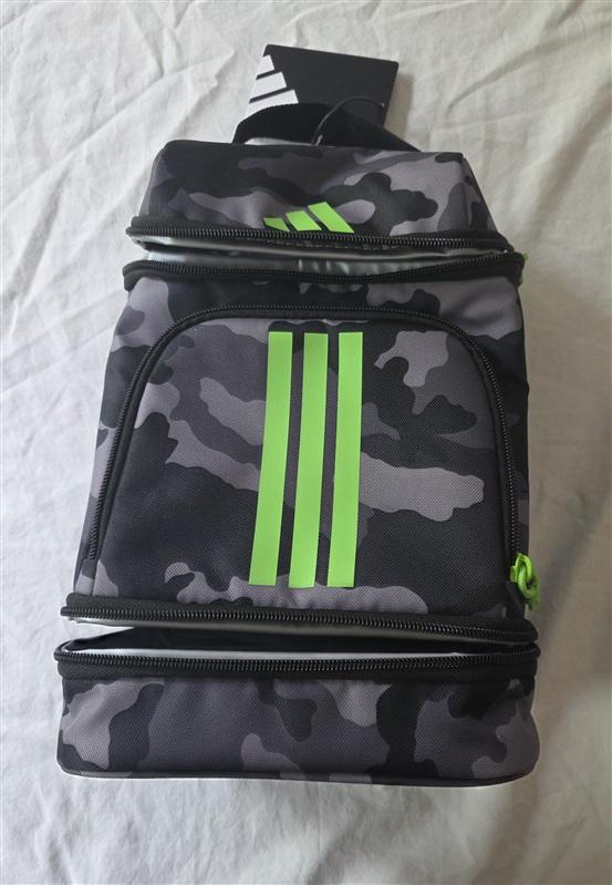 NWT Adidas Excelerator Lunch Box Bag 3 Stripe Camo Insulated 136199