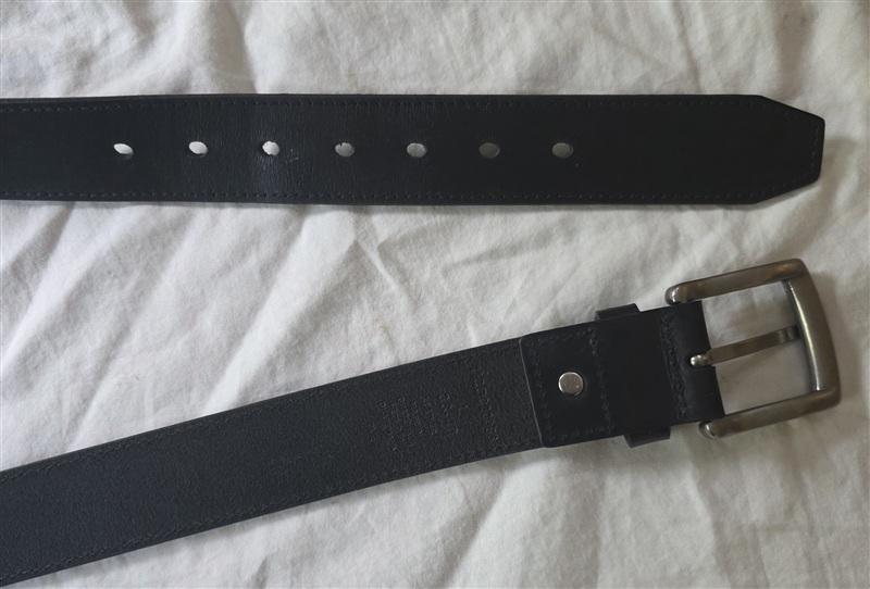 PO Columbia Sportswear L 38-40 Black Leather Belt Men 136204