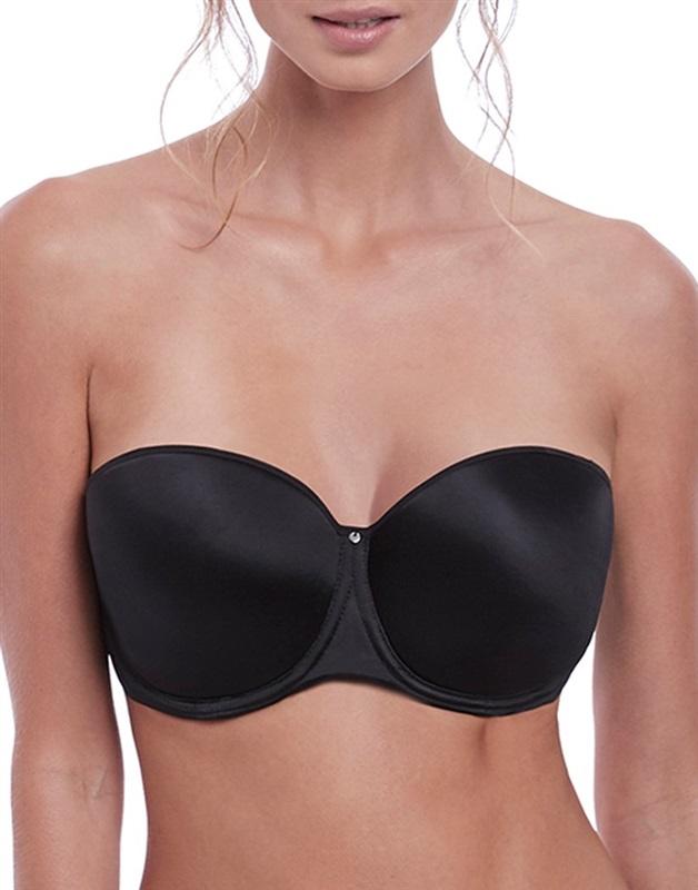 NWT Fantasie Aura 40D Underwire Moulded Strapless Bra FL2320 Black 136205