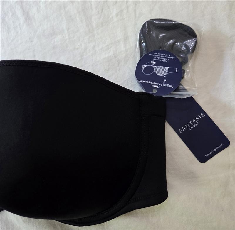 NWT Fantasie Aura 40D Underwire Moulded Strapless Bra FL2320 Black 136205