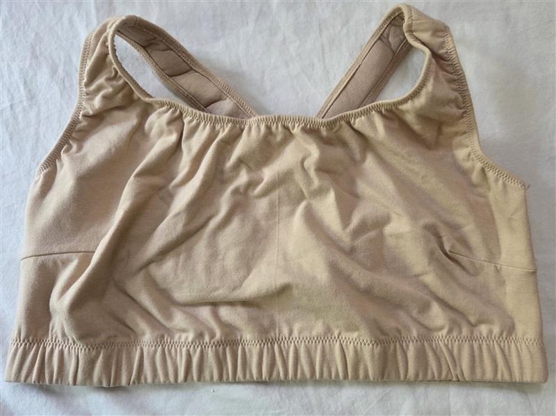 NEW Comfort Choice 2X Full Coverage Beige Wirefree Sports Bra #136207