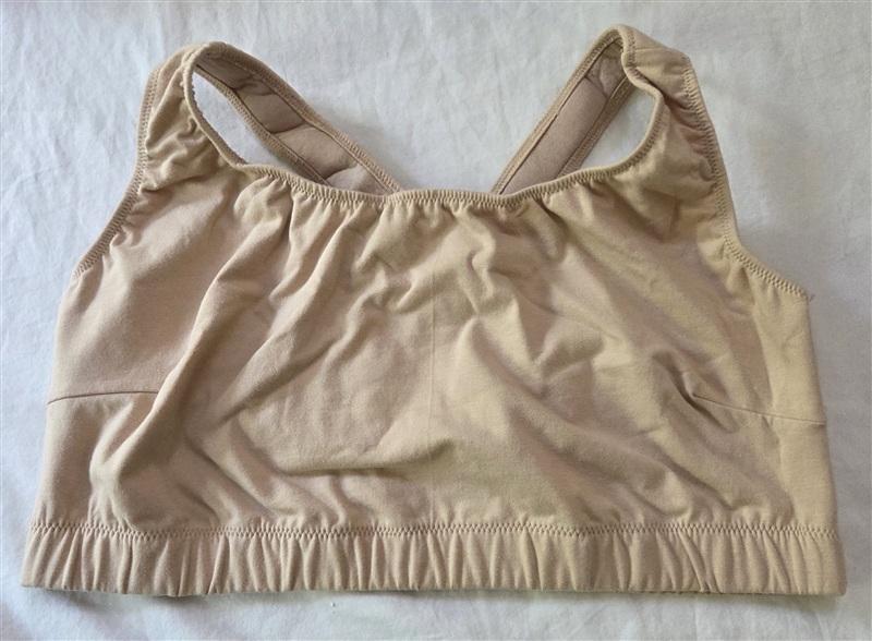NEW Comfort Choice 2X Full Coverage Beige Wirefree Sports Bra #136207