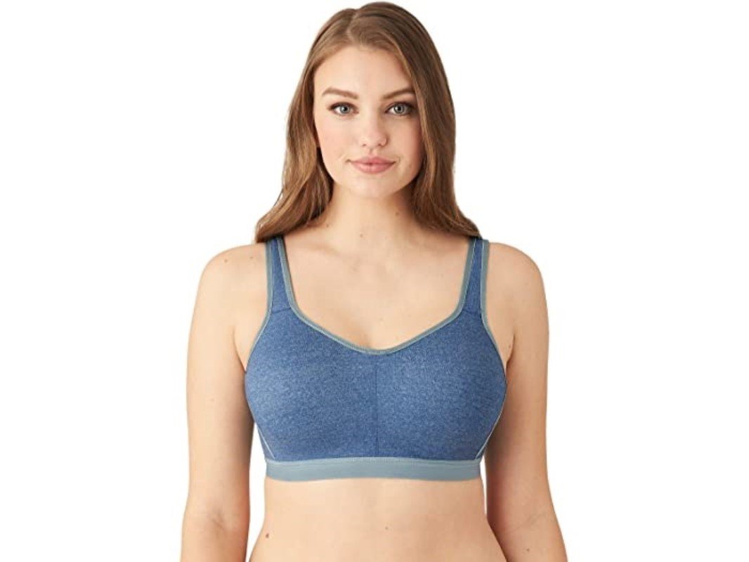 NWt Wacoal 34D High Impact Underwire Sports Bra 855229 Blue 136211