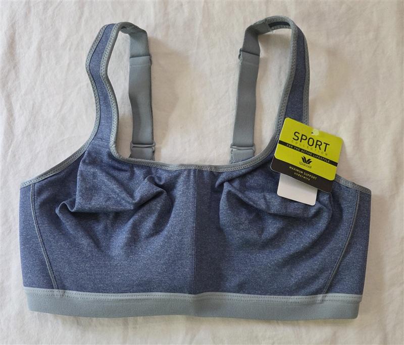 NWt Wacoal 34D High Impact Underwire Sports Bra 855229 Blue 136211