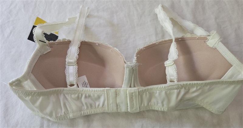 NWT Wonderbra 34A Ivory Refined Glamour Balconette Bra 136212