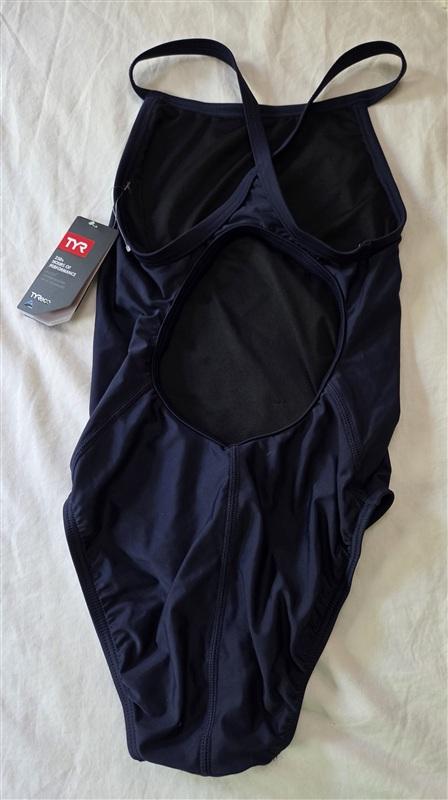 NWT TYR 28 Tyreco Solid Diamond Fit Swimsuit Blue 136215