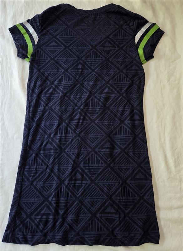 NWOT NFL Team XS Juniors Sherman Seattle Seahawks V Neck Metallic T Shirt 136216