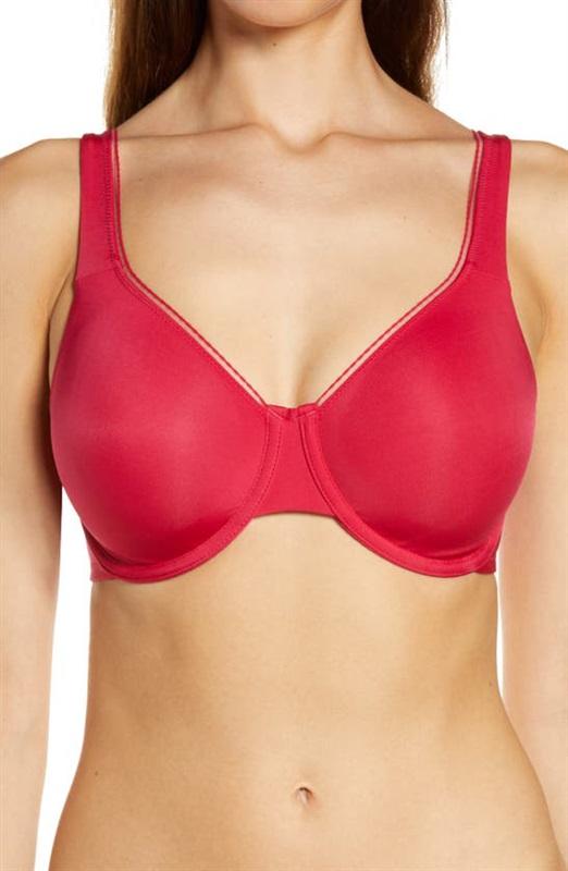 NWT Wacoal 42DDD High Standards Molded Underwire Bra 855352 Red 136224