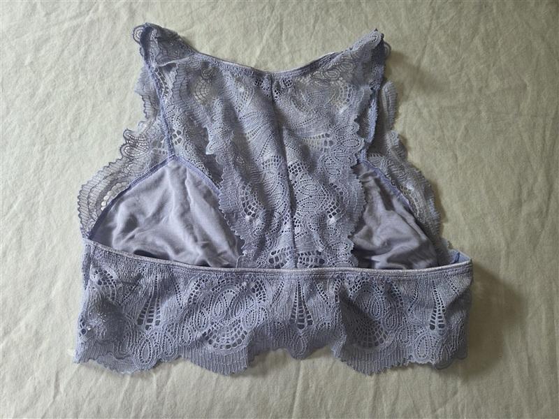 NWT Fleur't S Belle Époque Lace T-Back Bralette Purple 136226
