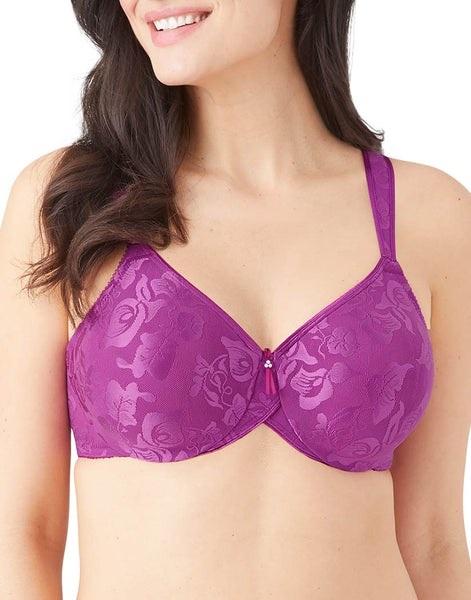 NWT Wacoal 34DDD Awareness Holly Hock Pink Underwire Bra 85567 136228