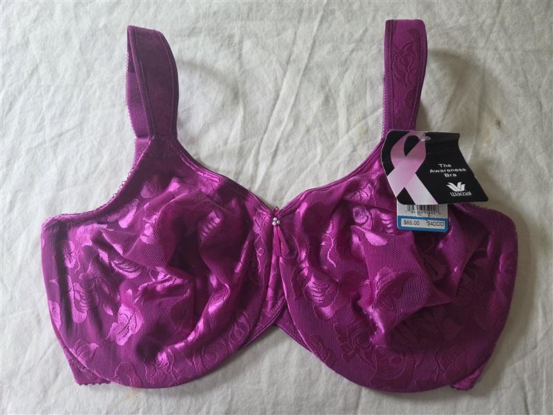 NWT Wacoal 34DDD Awareness Holly Hock Pink Underwire Bra 85567 136228
