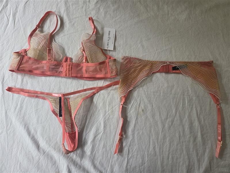 NWT Oh La La Cheri L Sunny by Belle Lacet Lingerie Set 136232