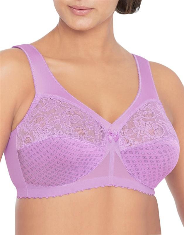 NWOT Glamorise 38F Magic Lift Full Figure Support Purple Bra 1000 136238