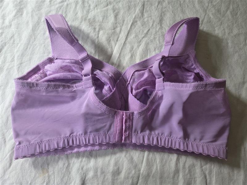 NWOT Glamorise 38F Magic Lift Full Figure Support Purple Bra 1000 136238