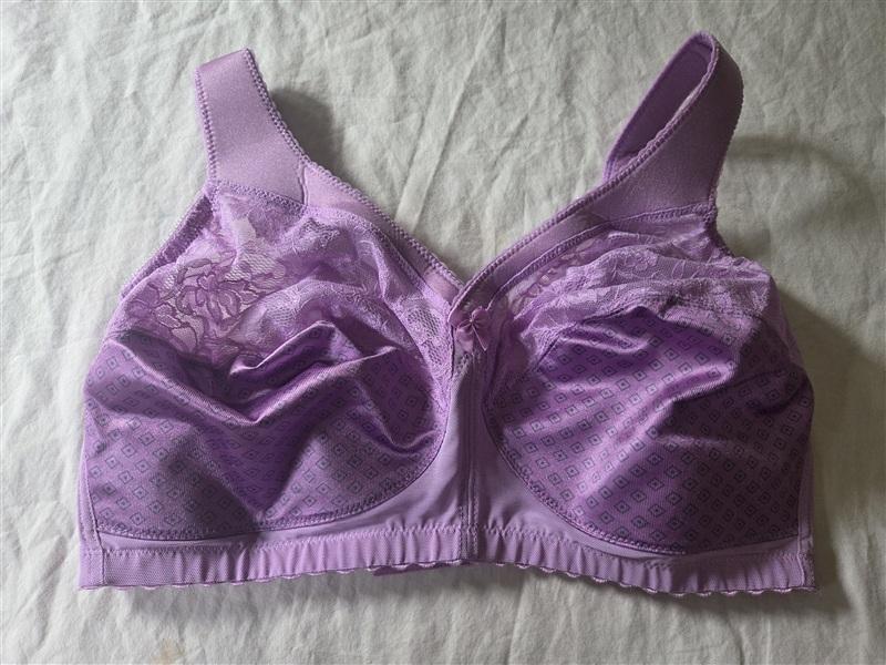 NWOT Glamorise 38F Magic Lift Full Figure Support Purple Bra 1000 136238