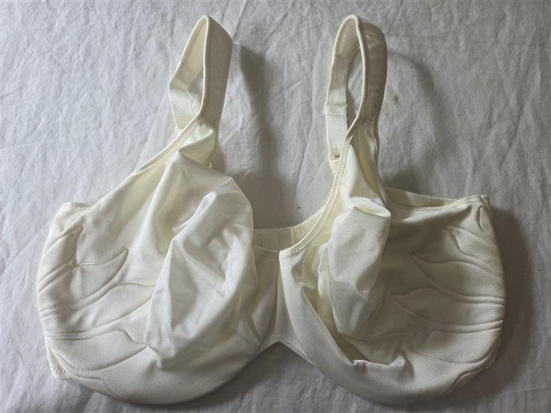 NWOT Bali 42DDD Live It Up Underwire Full Coverage Bra 3353 Ivory 136243