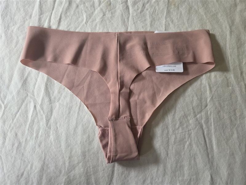 NWT Calvin Klein S Invisibles Microfiber Thong Panty D3428 pink 136248