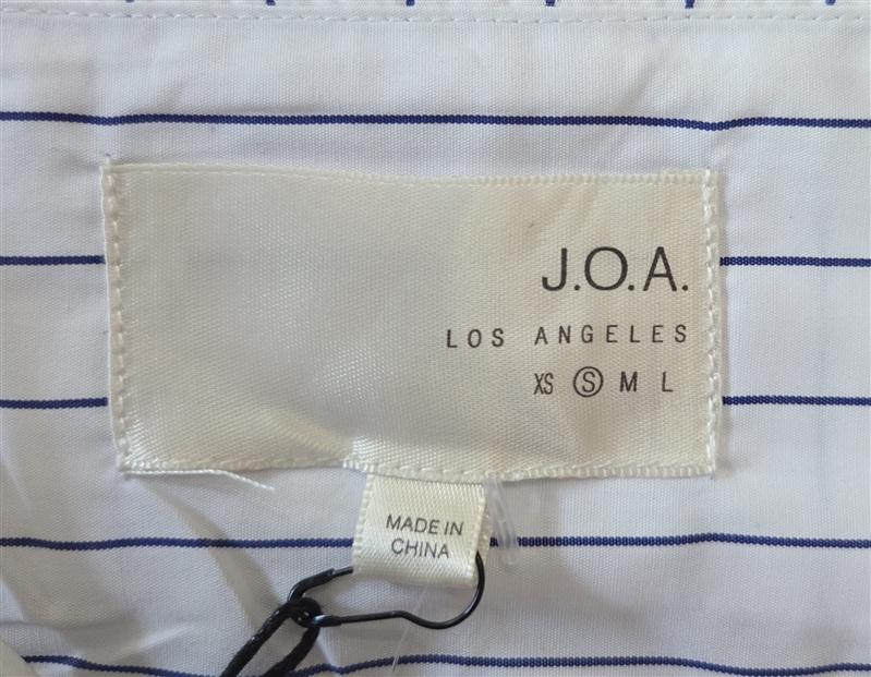 NWT Anthropologie J.O.A. SMALL 1 Shoulder Bow Waist Striped Wrap Top 136251