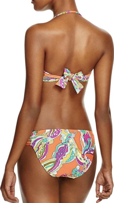 NWT Trina Turk 6 Sea Garden Bandeau Bikini Swim Top 131663