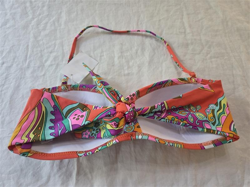 NWT Trina Turk 6 Sea Garden Bandeau Bikini Swim Top 131663