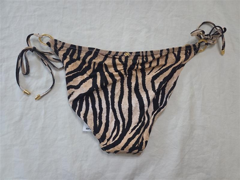 NWT Pilyq PQ M Cleo Link Tie Side Full Bikini Bottom Tiger 136263
