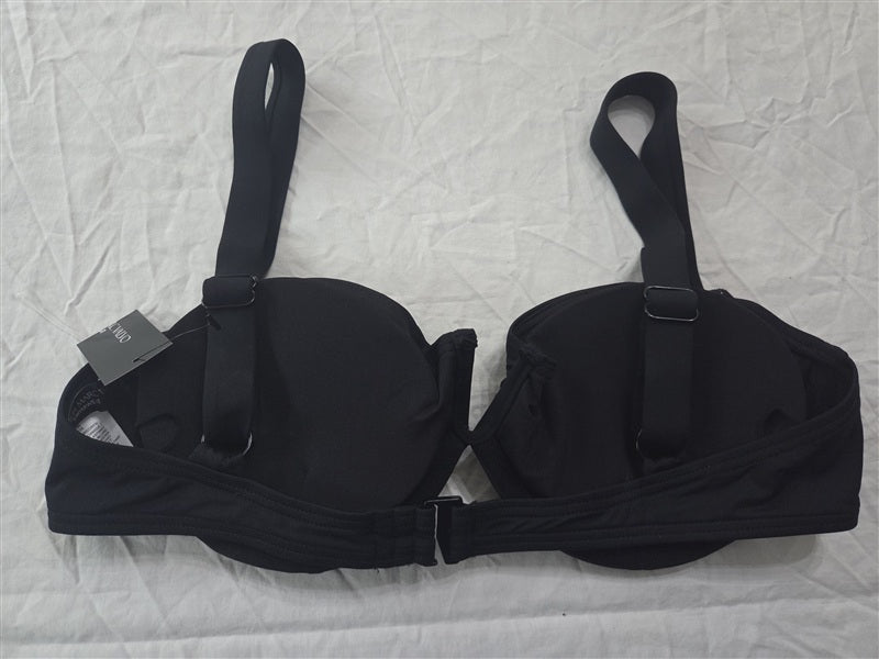 NWT Carmen Marc Valvo S Black Underwired Bikini Swim Top 136281