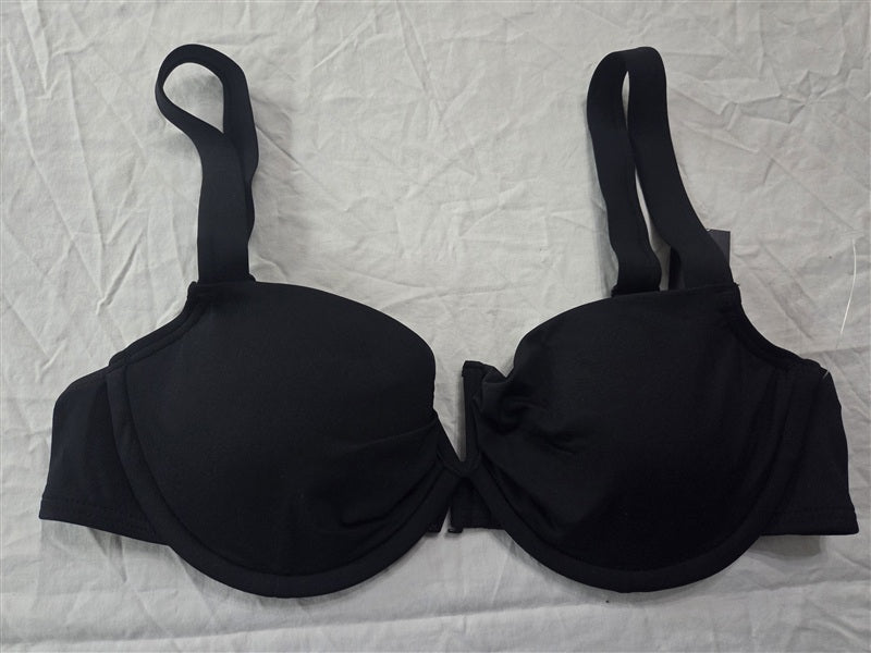 NWT Carmen Marc Valvo S Black Underwired Bikini Swim Top 136281