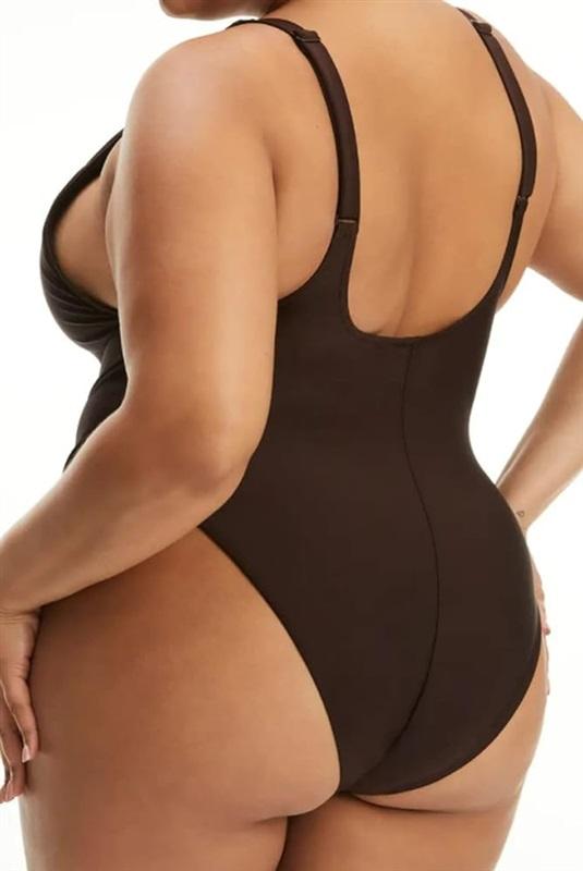 NWOT Good American 2X 3X LayOut 1PC Swimsuit Green 136330