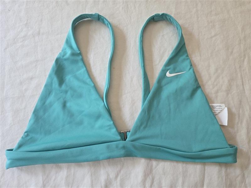 NWOT Nike L Triangle Bikini Swim Top Teal Green 136338