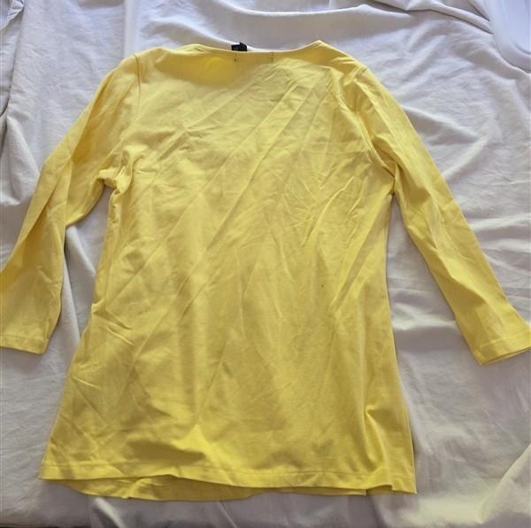 NWOTD Boston Proper L So Sexy Collection Yellow Square T Shirt 136343