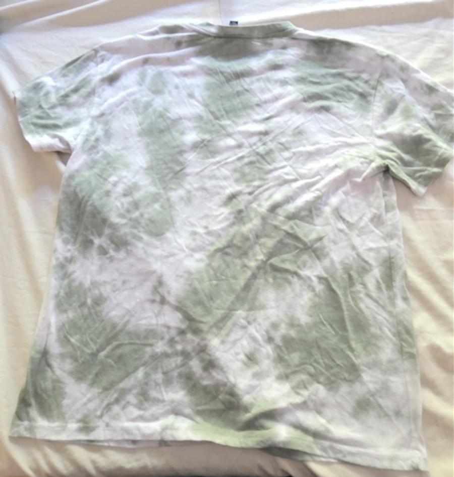 NWT Lulu's Cozy Livin' Sage Green Tye Dye Tee Cap Sleeve T Shirt 136353