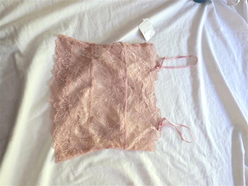 NWT Intimately Free People XS Misty Rose Bralette Lace 136354