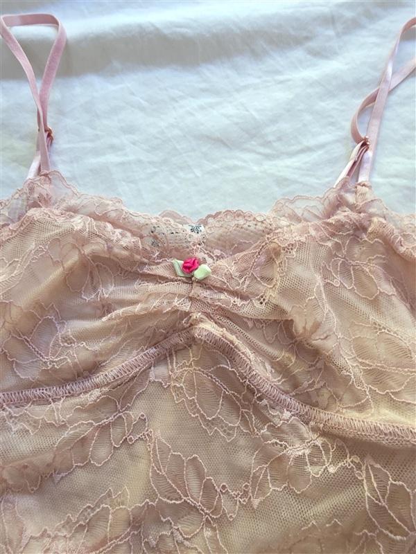 NWT Intimately Free People XS Misty Rose Bralette Lace 136354