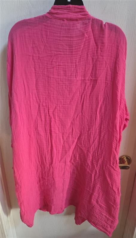 NWTD Michael Stars XS/S Gizelle Gauze Long Sleeve Robe Pink 136371