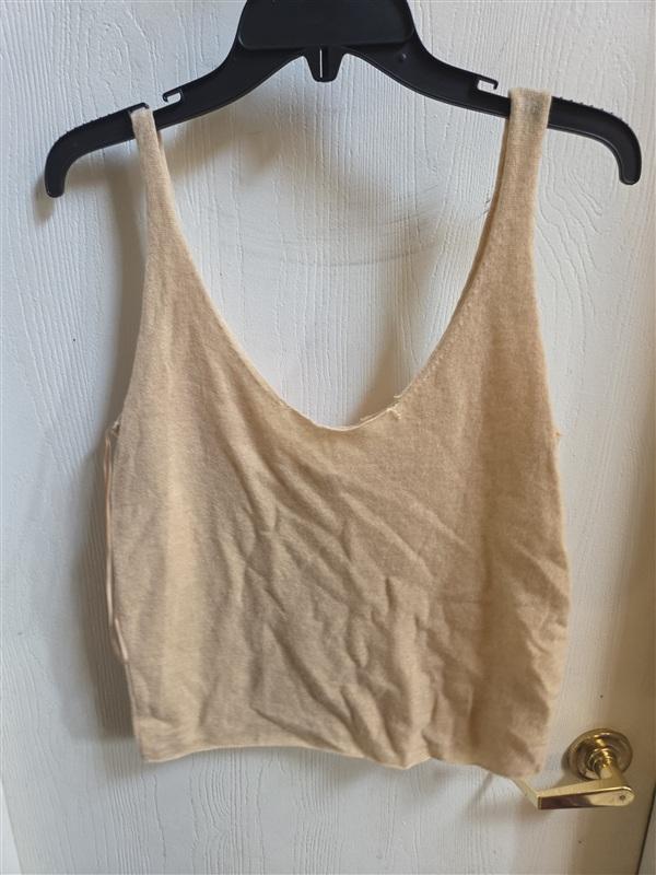 NWOTD Vince M Cashmere Camel Tank Top Cropped 136382