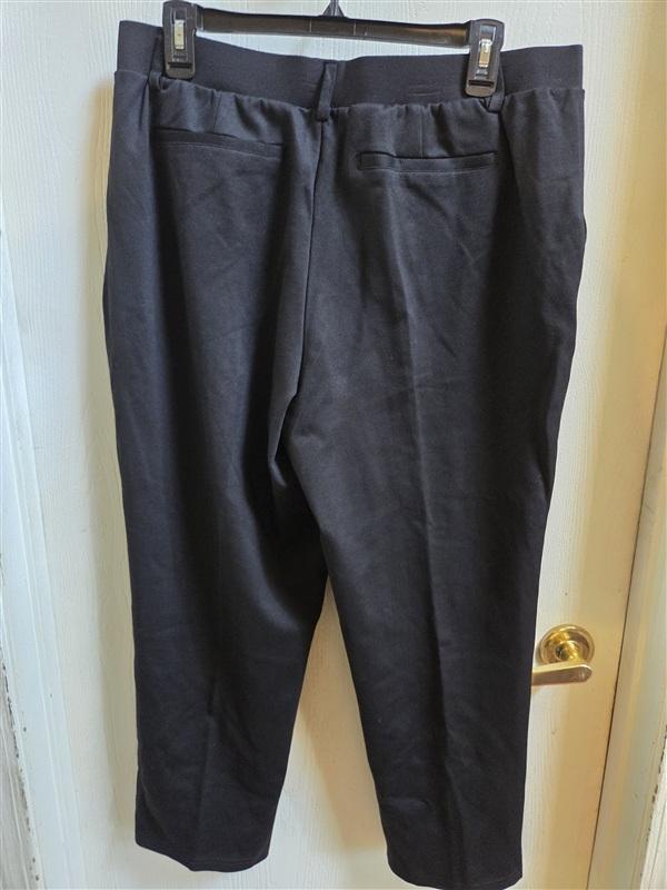 NWT Dictionary XL Pull-on Slim Ankle Pants Black 136390