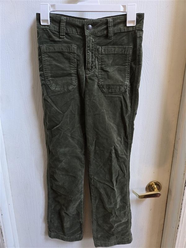 NWOT Free People 2 High Time Velvet Kick Flare Pants Green 136393