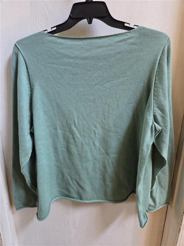 PO Eileen Fisher 3X Organic Cotton Sweater Green Tunic 136394