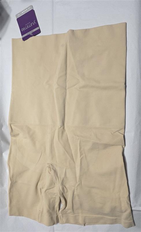 NWT Yummie Tummie S/M Cooling FX High Waist Thigh Shaper YT5-201 Beige 136396