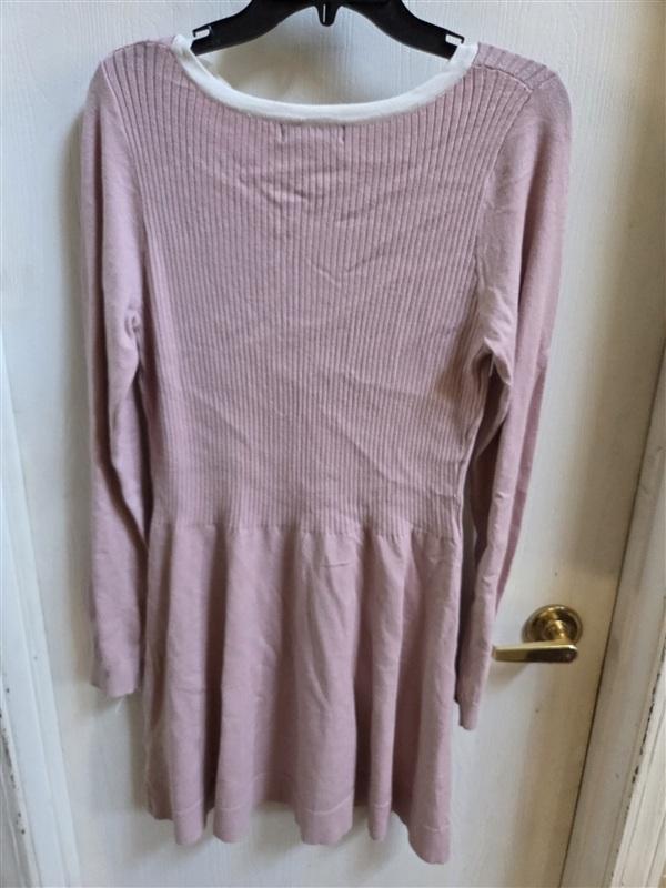 NWOTD Lulu's L Perfect Outcome Mauve Pink Long Sleeve Sweater Mini Dress 136400