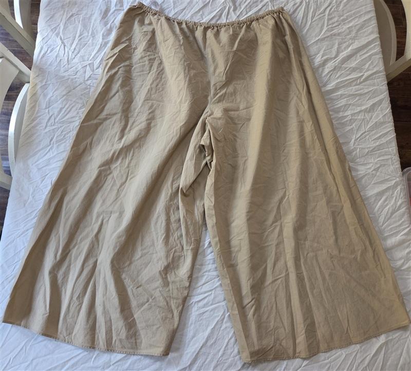 NWOT Vince 2x Poplin Bias Culotte Wide Leg Ankle Pants Beige Tan 136408