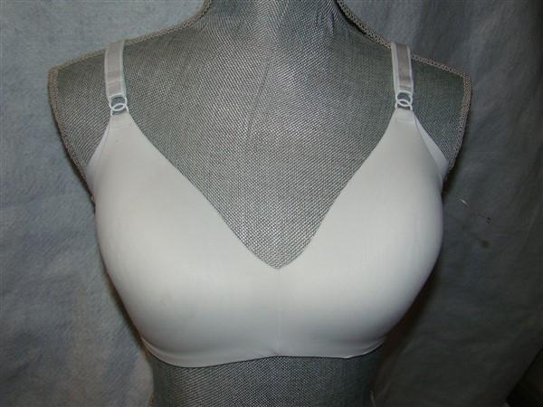 NWTD Warner's 36D No Side Effects Wire-Free Bra 1056 White 136413