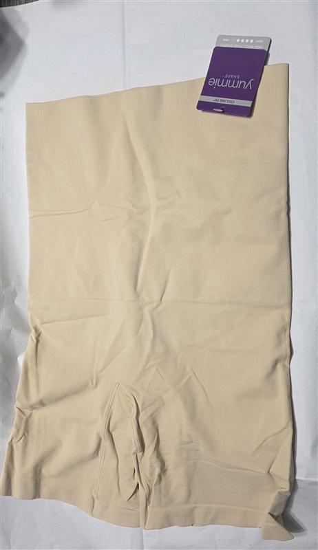 NWT Yummie Tummie 1X/2X Cooling FX High Waist Thigh Shaper YT5-201 Beige 136419